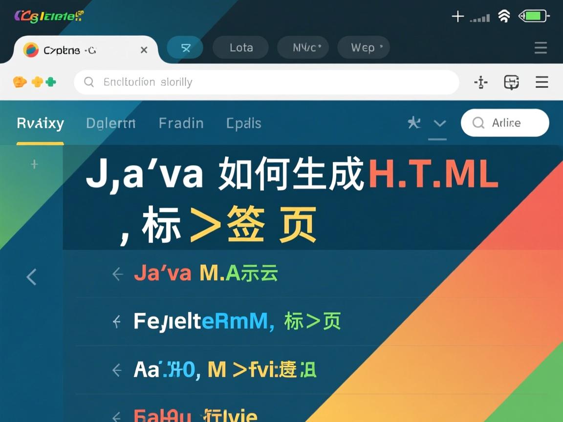 Java如何生成HTML标签页  第1张