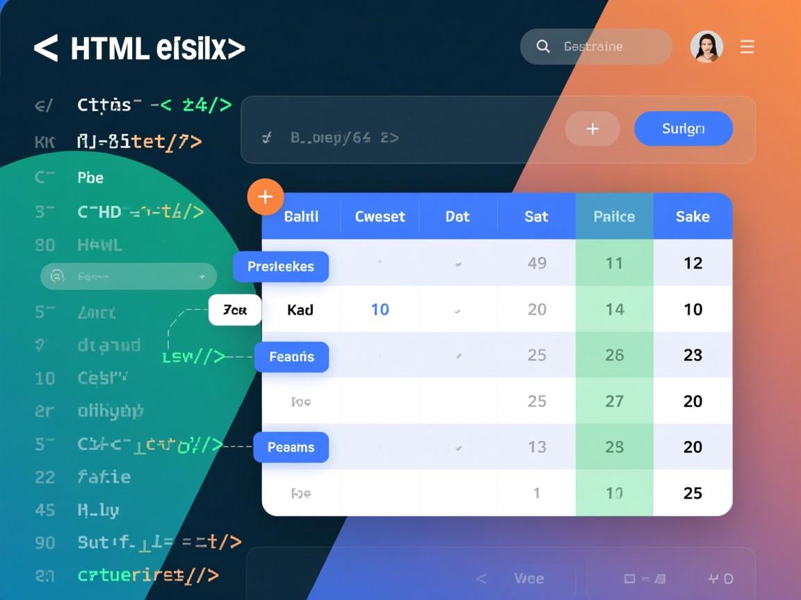 如何在HTML中快速循环创建表格?  第1张 如何在HTML中快速循环创建表格?  第1张