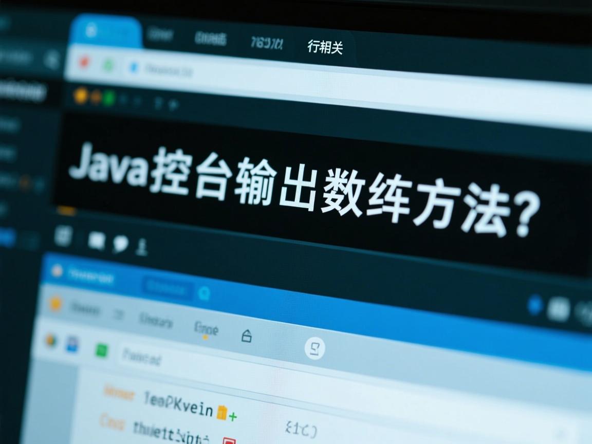 Java控制台输出数组方法?  第1张 Java控制台输出数组方法?  第1张