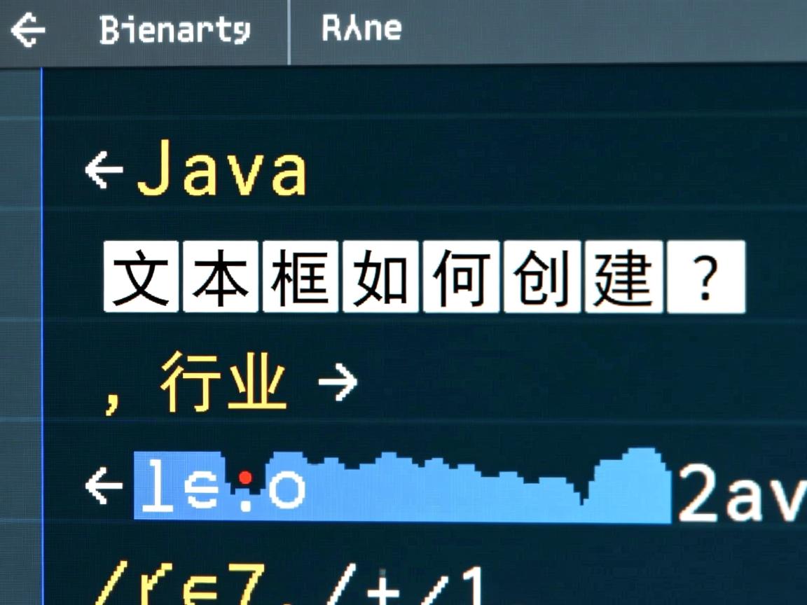 Java文本框如何创建？