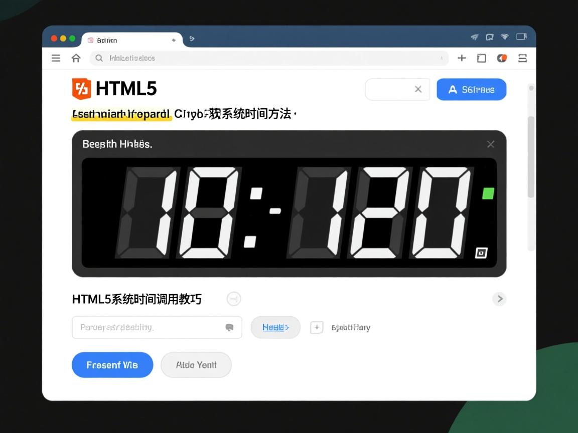 HTML5如何调用系统时间显示,HTML5获取系统时间方法,HTML5实时显示系统时间教程,HTML5调用系统时间步骤,HTML5系统时间调用技巧