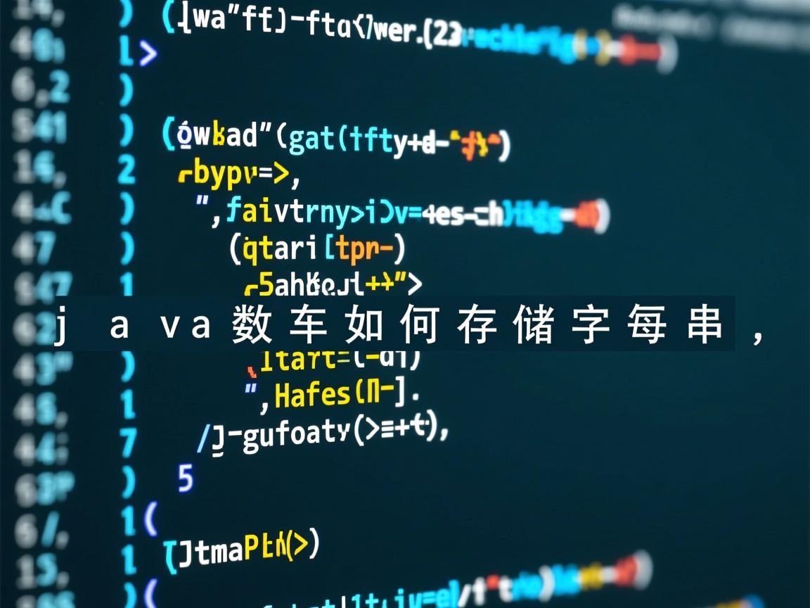 Java数组如何存储字符串