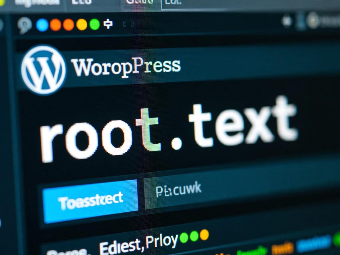 如何在WordPress中写root.txt文件？  第1张