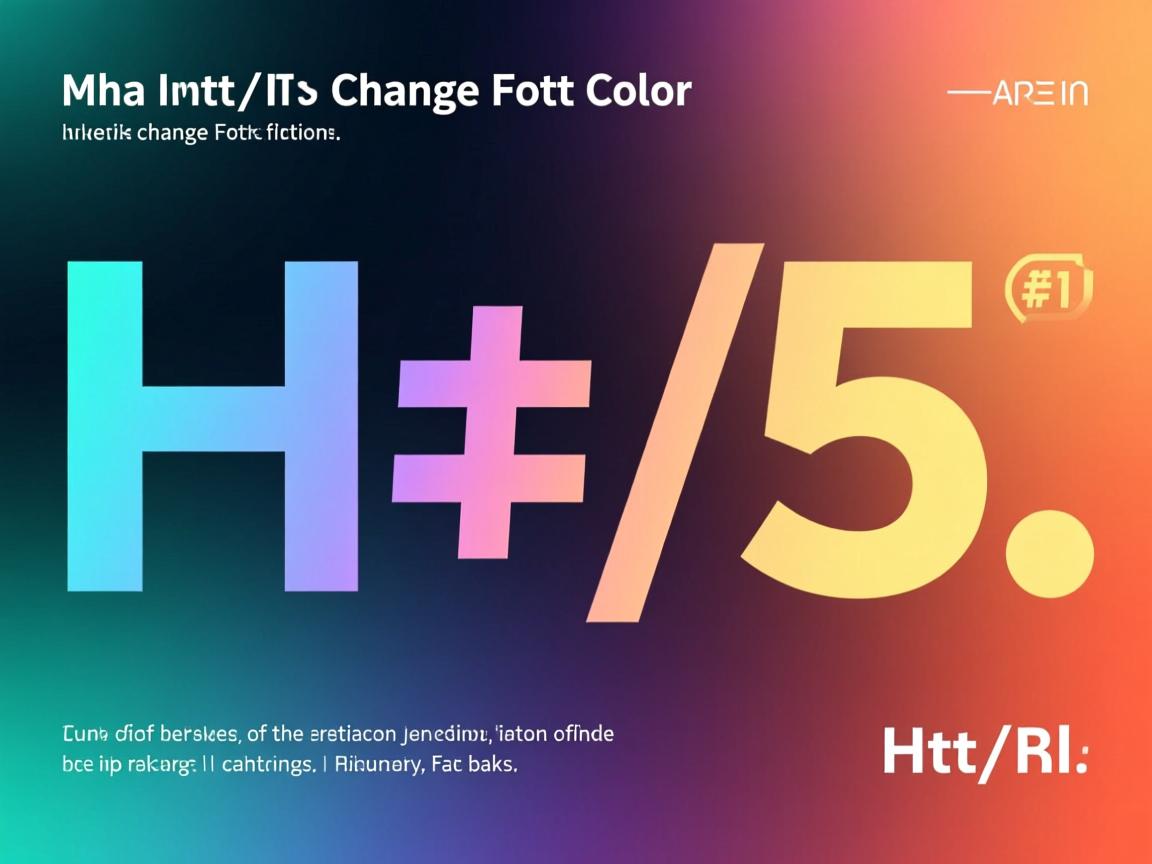 html5如何改变字体颜色?  第2张 html5如何改变字体颜色?  第2张
