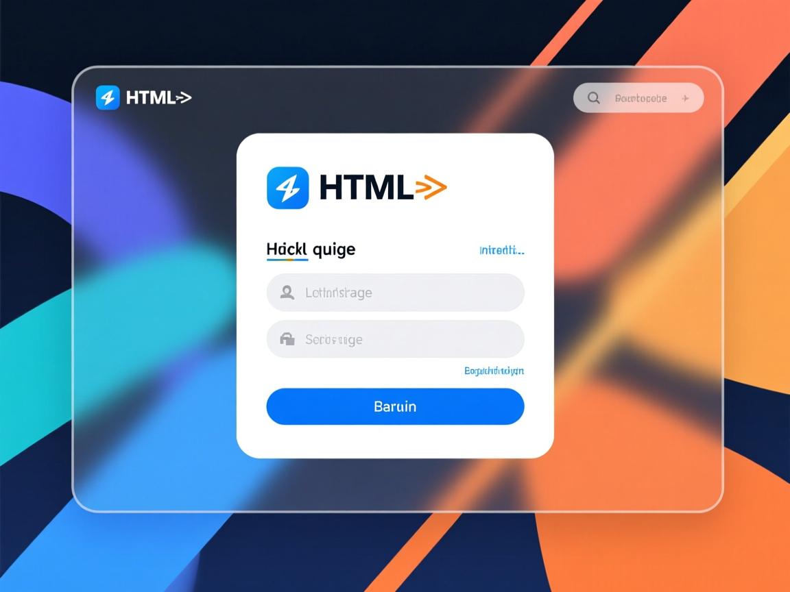 如何用HTML快速创建登录界面?  第3张 如何用HTML快速创建登录界面?  第3张
