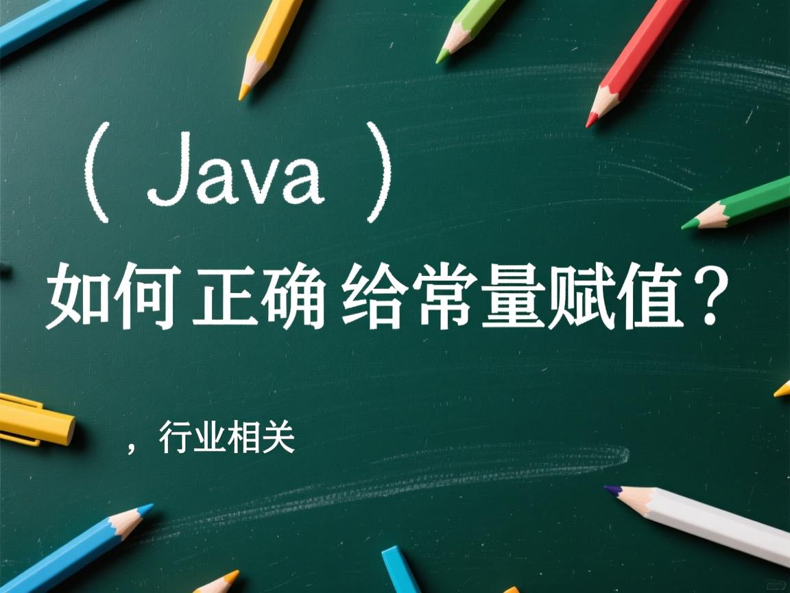 Java如何正确给常量赋值?  第2张 Java如何正确给常量赋值?  第2张