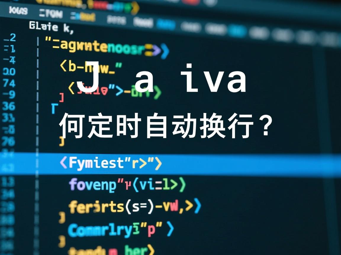 Java如何定时自动换行?  第2张 Java如何定时自动换行?  第2张