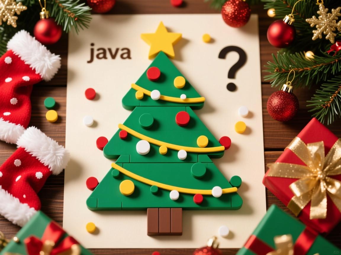 Java如何制作圣诞树？  第3张