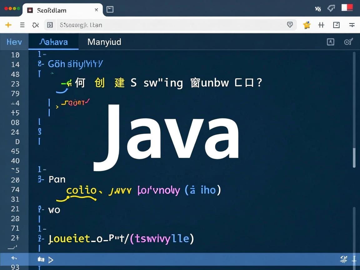 Java如何创建Swing窗口?  第2张 Java如何创建Swing窗口?  第2张