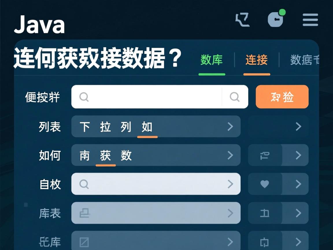 Java下拉列表如何连接数据库获取数据?  第3张 Java下拉列表如何连接数据库获取数据?  第3张