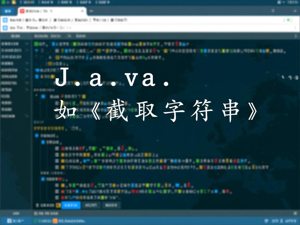 Java如何截取字符串  第1张 Java如何截取字符串  第1张