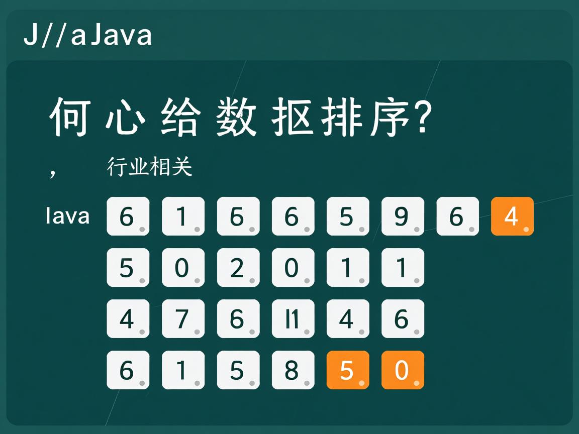 Java如何给数组排序?  第1张 Java如何给数组排序?  第1张