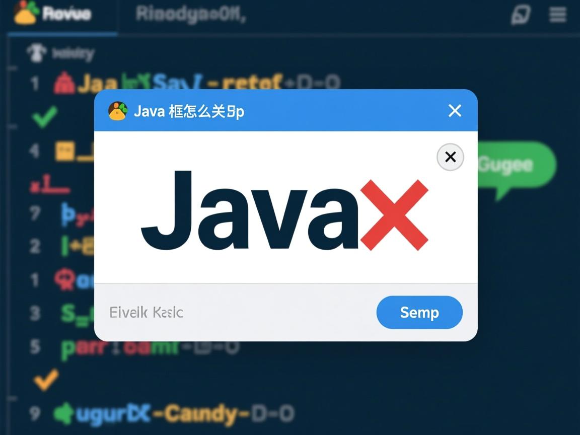 Java对话框怎么关掉  第3张