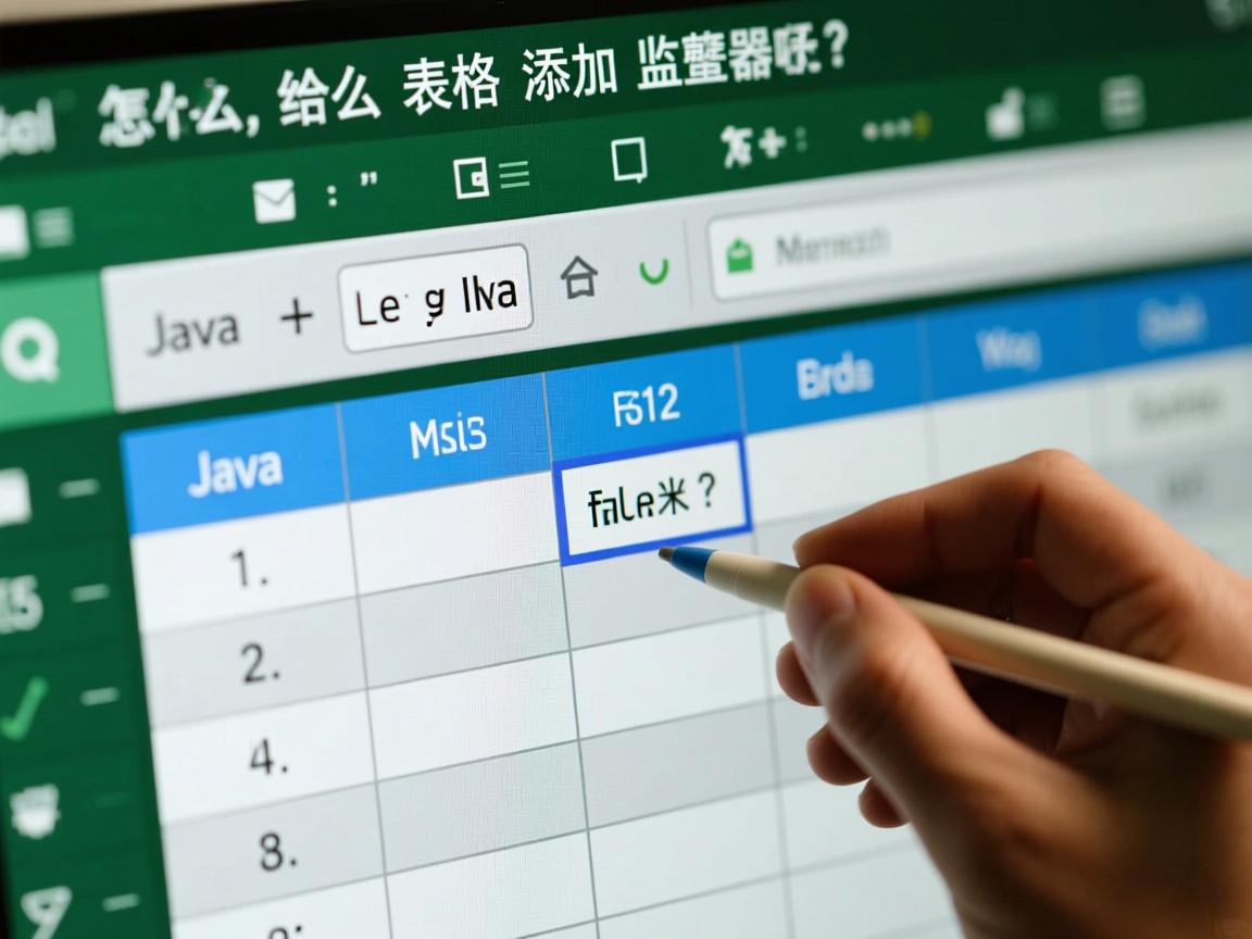 Java中怎么给表格添加监听器?  第1张 Java中怎么给表格添加监听器?  第1张