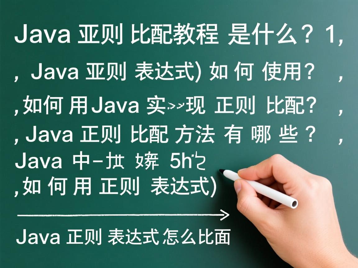 Java正则匹配教程是什么?,Java正则表达式如何使用?,如何用Java实现正则匹配?,Java正则匹配方法有哪些?,Java中如何用正则表达式?,Java正则表达式怎么匹配?  第2张 Java正则匹配教程是什么?,Java正则表达式如何使用?,如何用Java实现正则匹配?,Java正则匹配方法有哪些?,Java中如何用正则表达式?,Java正则表达式怎么匹配?  第2张