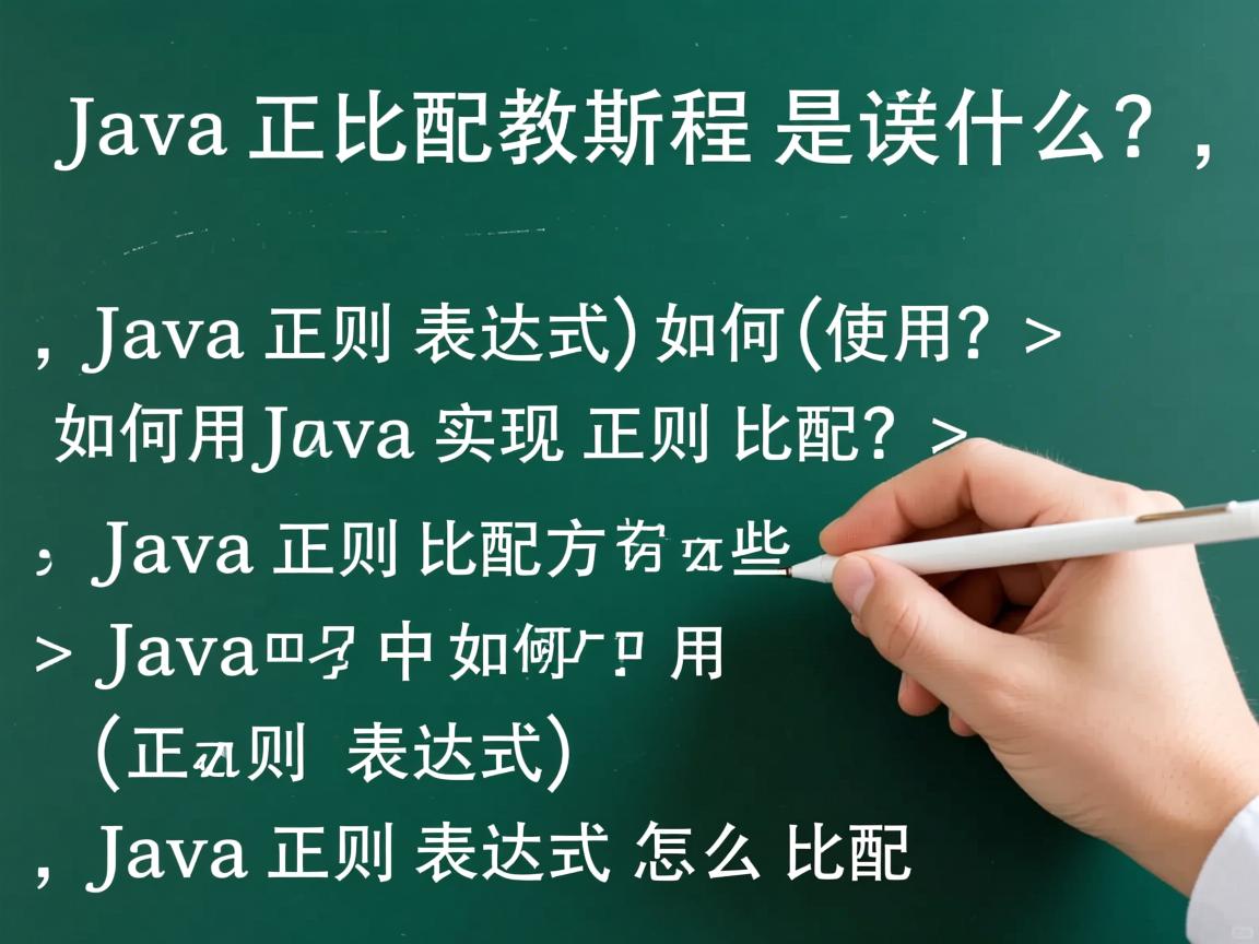 Java正则匹配教程是什么?,Java正则表达式如何使用?,如何用Java实现正则匹配?,Java正则匹配方法有哪些?,Java中如何用正则表达式?,Java正则表达式怎么匹配?  第3张 Java正则匹配教程是什么?,Java正则表达式如何使用?,如何用Java实现正则匹配?,Java正则匹配方法有哪些?,Java中如何用正则表达式?,Java正则表达式怎么匹配?  第3张