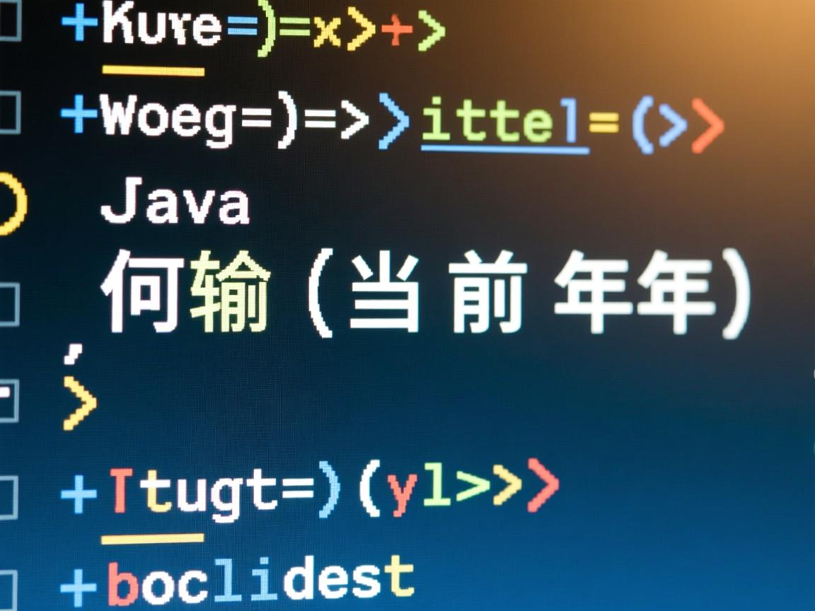 Java如何输出当前年份  第2张 Java如何输出当前年份  第2张