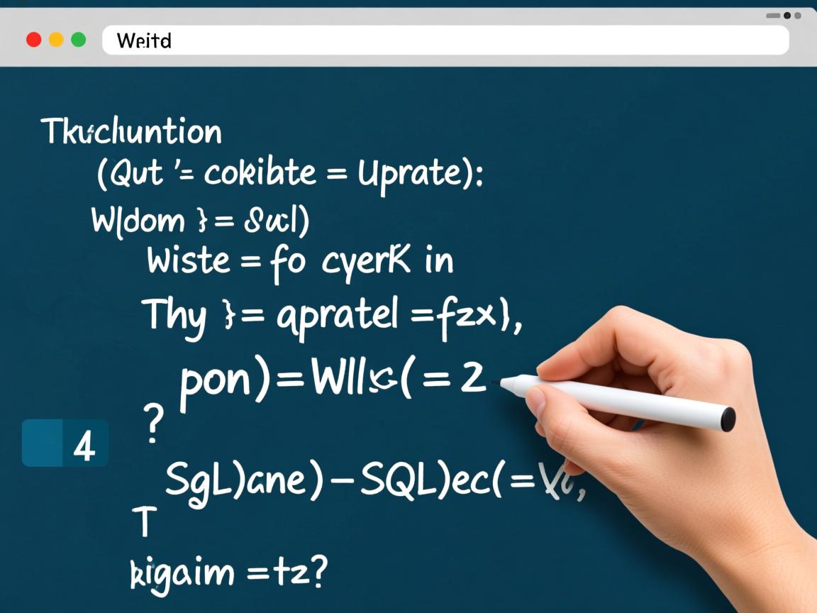 SQL更新语句怎么写？  第3张