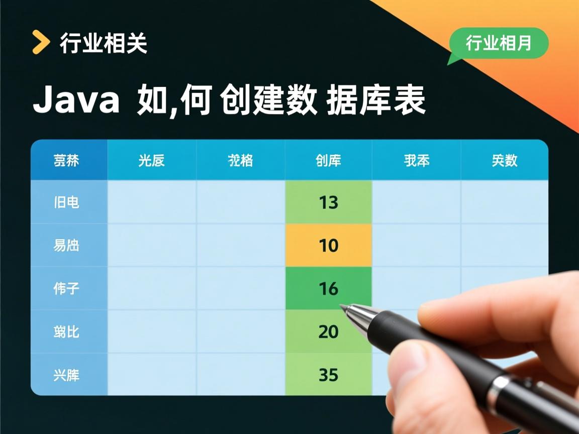 Java如何创建数据库表