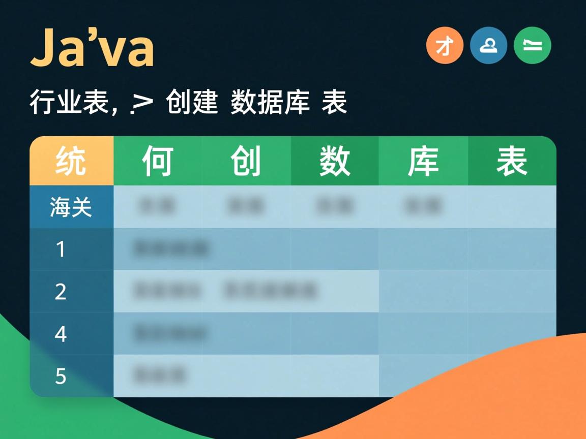 Java如何创建数据库表  第3张 Java如何创建数据库表  第3张