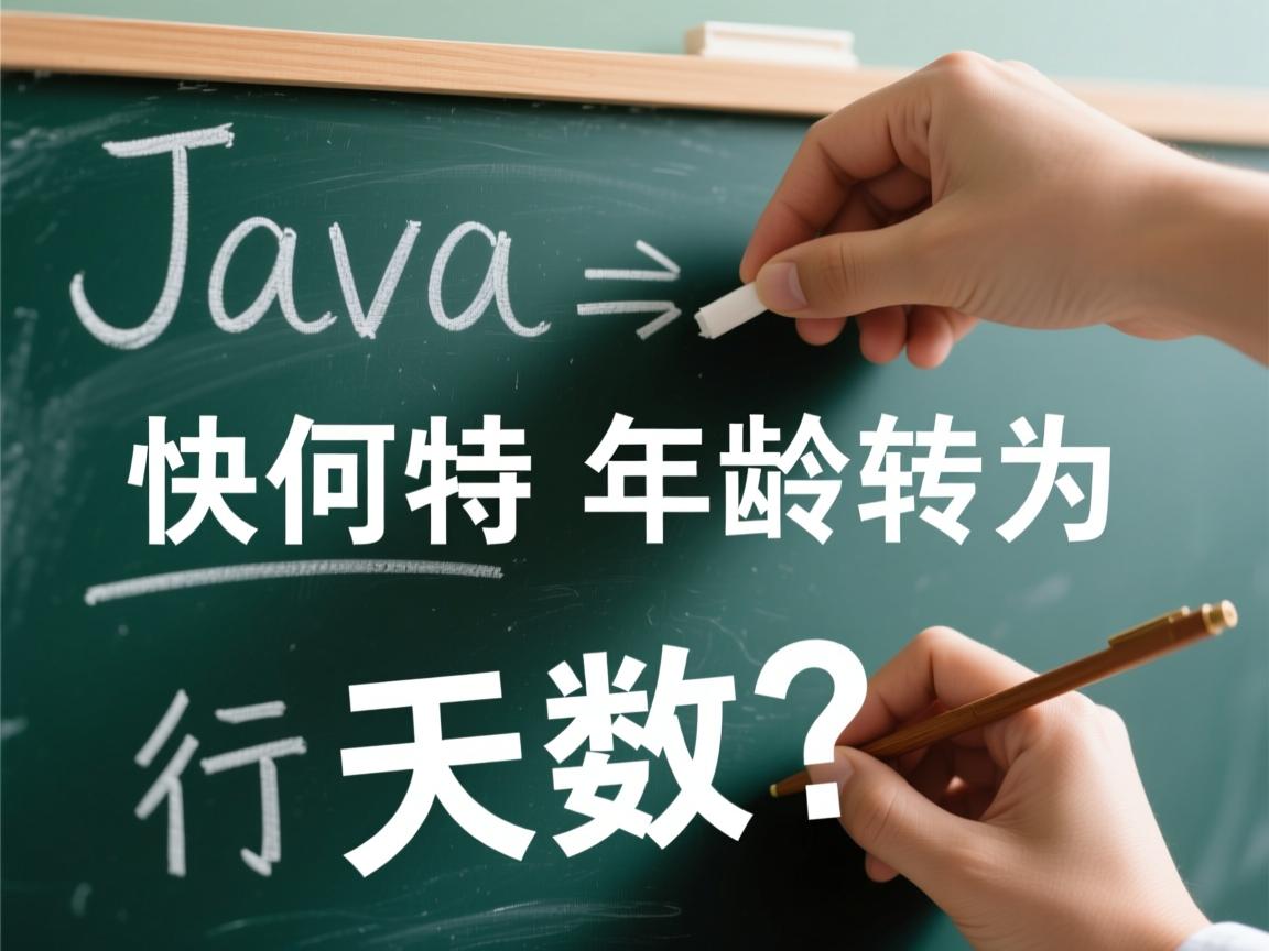 Java如何快速将年龄转换为天数?  第2张 Java如何快速将年龄转换为天数?  第2张