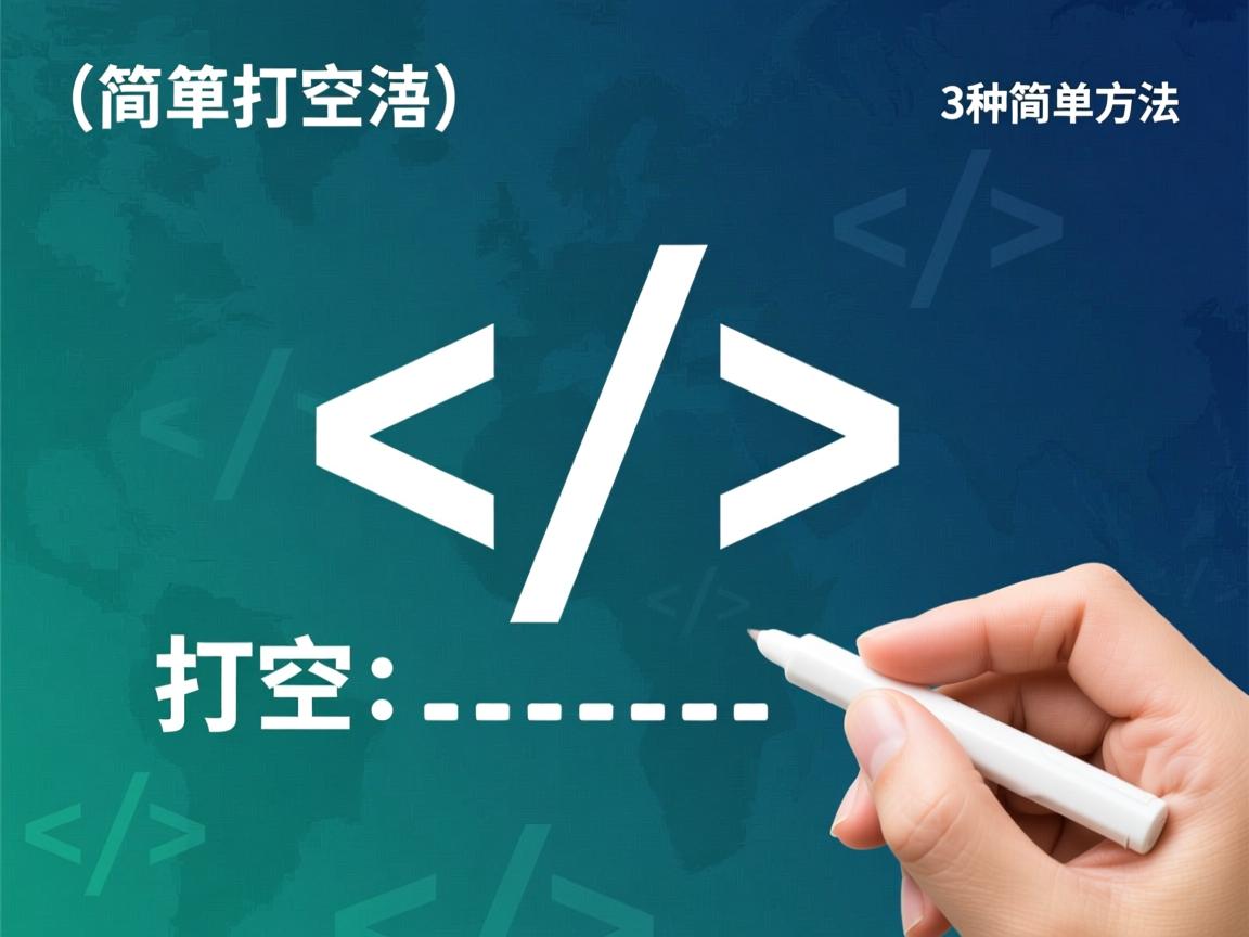 HTML如何打空格？3种简单方法  第2张