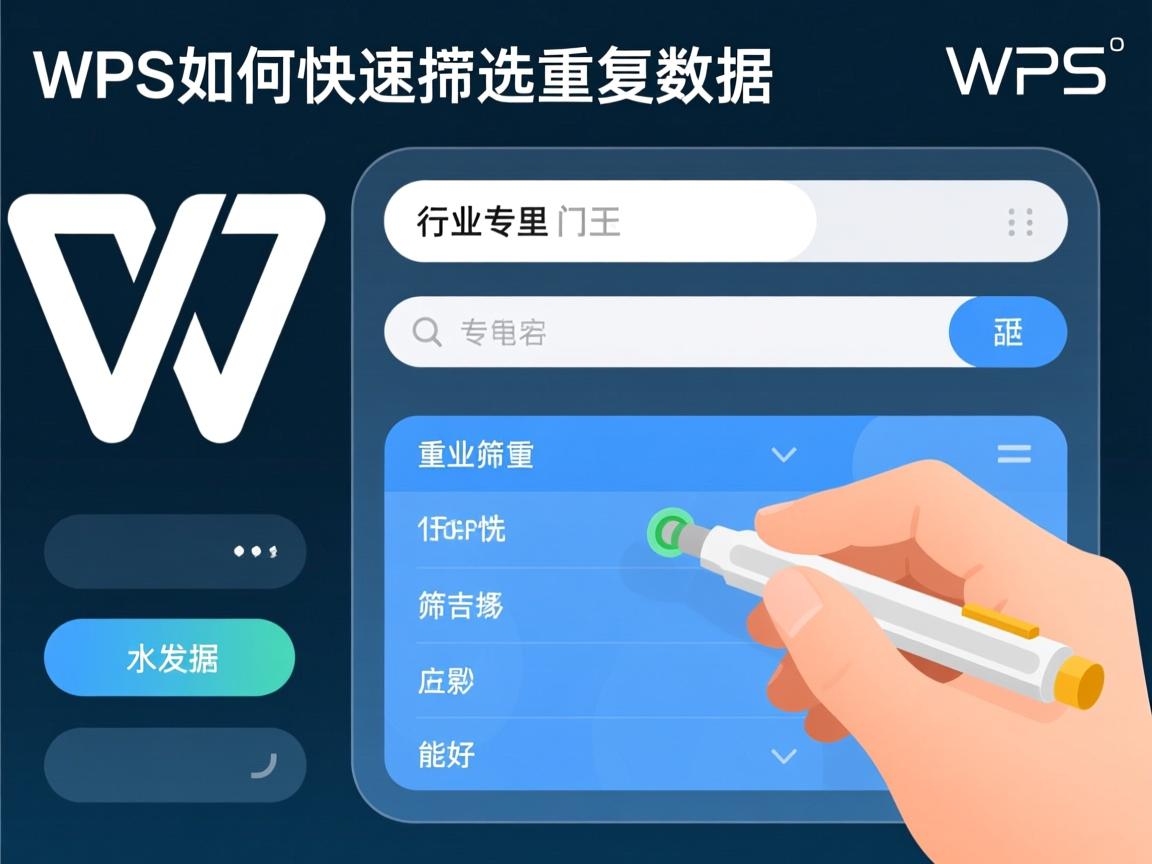 WPS如何快速筛选重复数据?  第3张 WPS如何快速筛选重复数据?  第3张