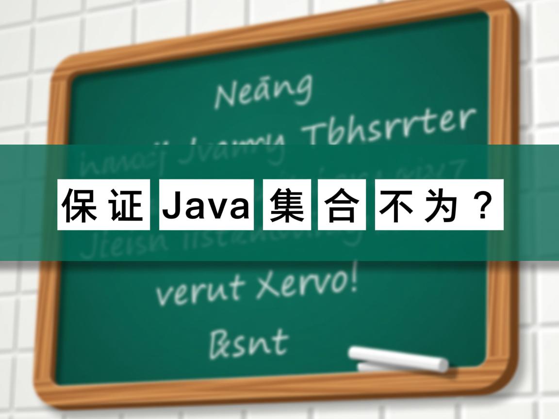 如何保证Java集合不为空?  第3张 如何保证Java集合不为空?  第3张