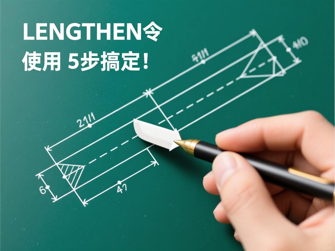 CAD中LENGTHEN命令如何使用?5步搞定!