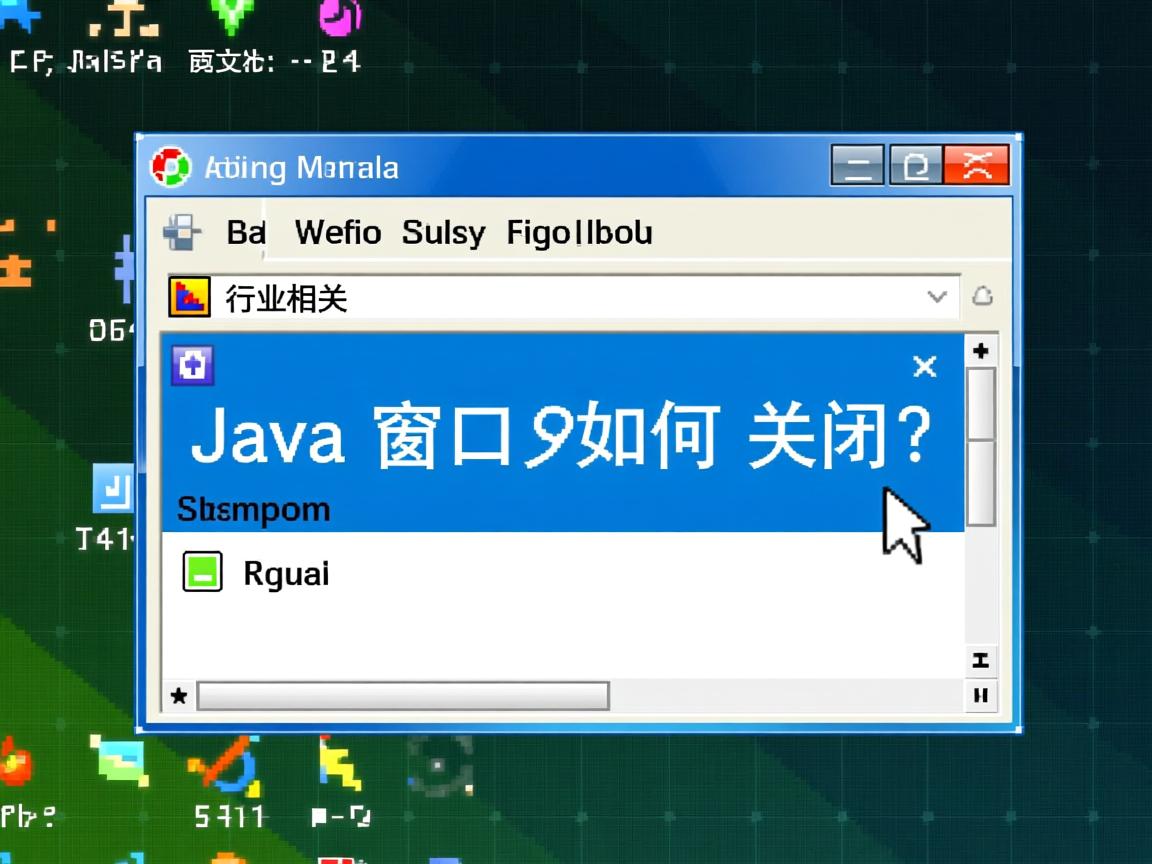 Java窗口如何关闭?  第3张 Java窗口如何关闭?  第3张