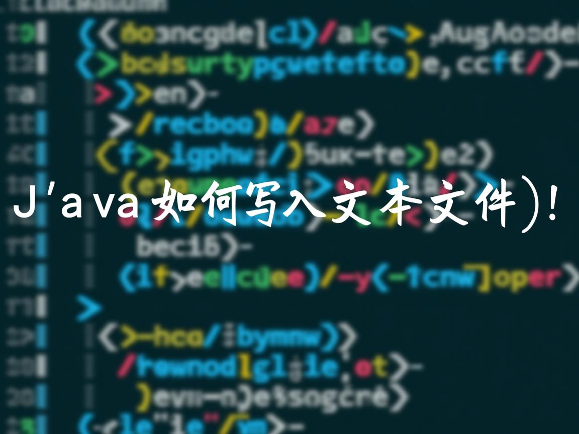 Java如何写入文本文件  第1张 Java如何写入文本文件  第1张