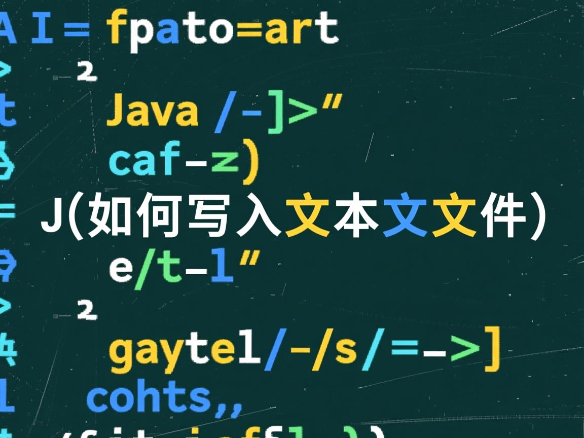 Java如何写入文本文件  第3张 Java如何写入文本文件  第3张