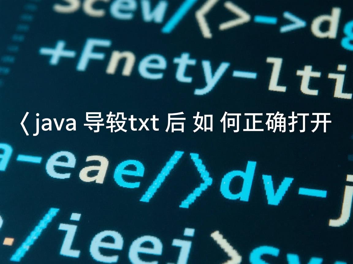 Java导出txt后如何正确打开  第2张 Java导出txt后如何正确打开  第2张