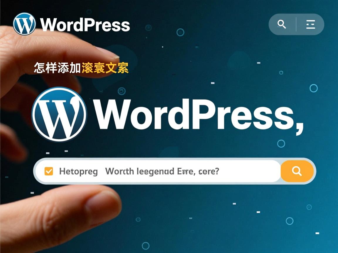 WordPress怎样添加滚动文字效果?  第3张 WordPress怎样添加滚动文字效果?  第3张
