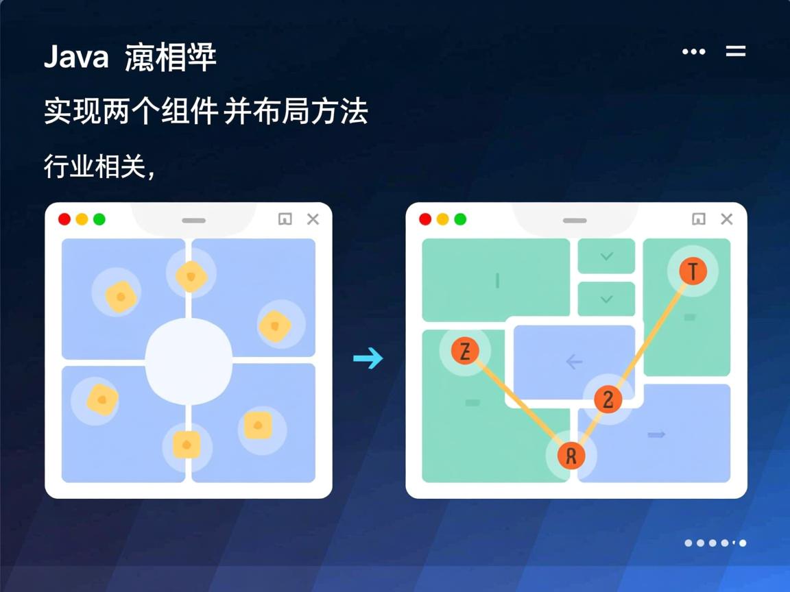 Java实现两个组件并排布局方法  第1张 Java实现两个组件并排布局方法  第1张