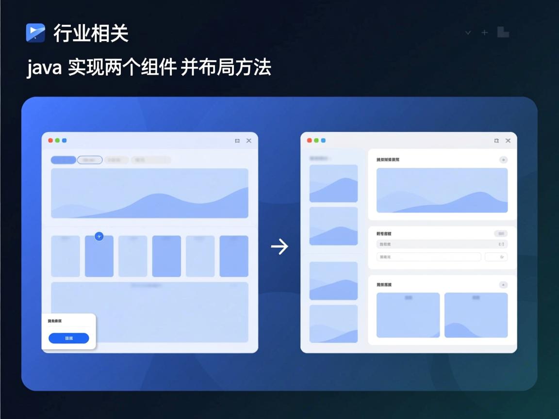 Java实现两个组件并排布局方法  第2张 Java实现两个组件并排布局方法  第2张