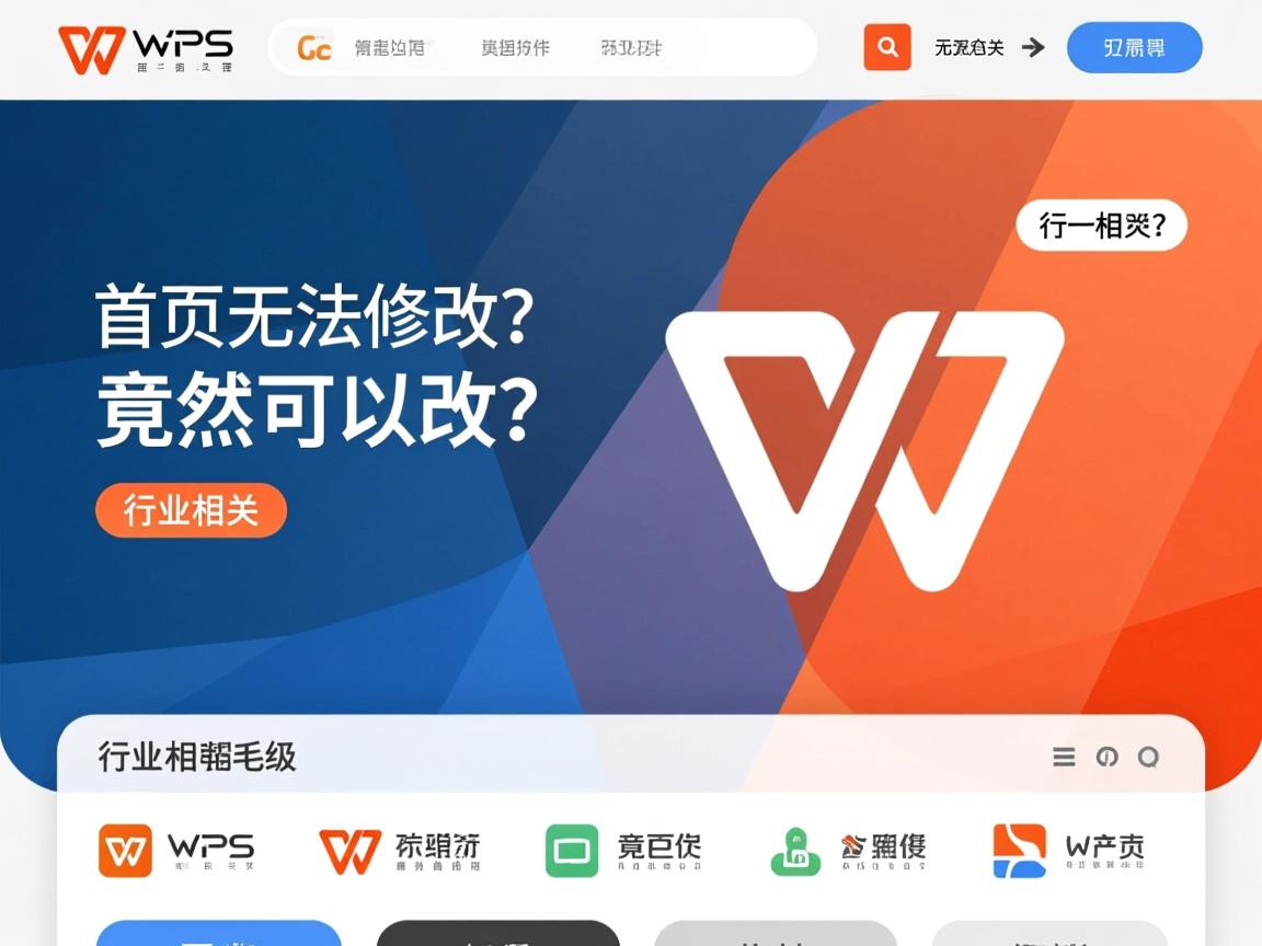 WPS首页无法修改?竟然可以改?
