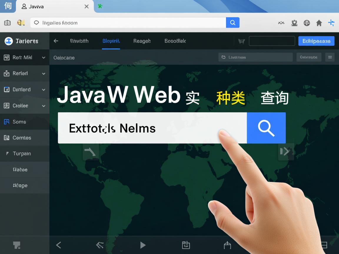 如何在JavaWeb中实现种类查询?