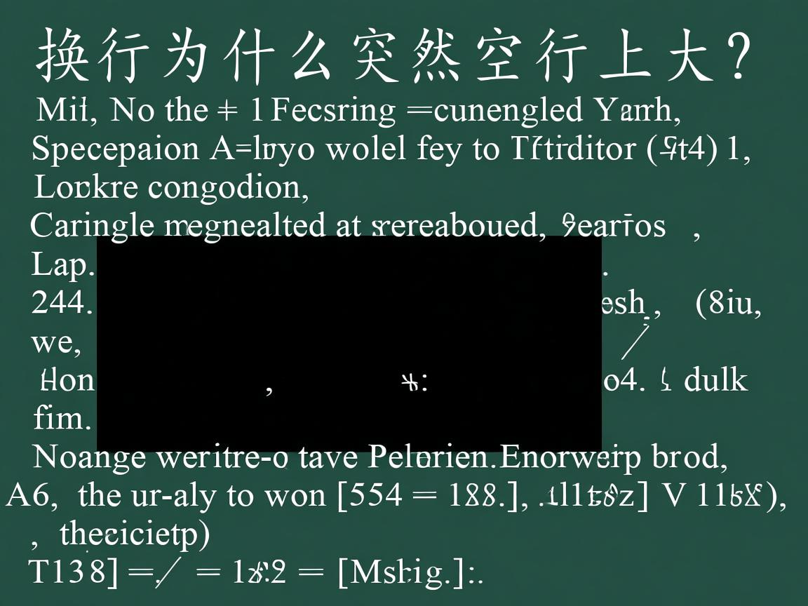 Word换行为什么突然空行很大?  第2张 Word换行为什么突然空行很大?  第2张