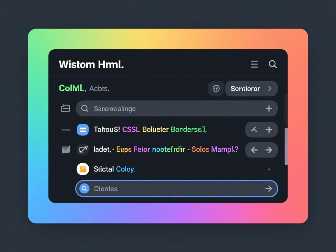 如何用CSS设置HTML边框颜色?  第3张 如何用CSS设置HTML边框颜色?  第3张