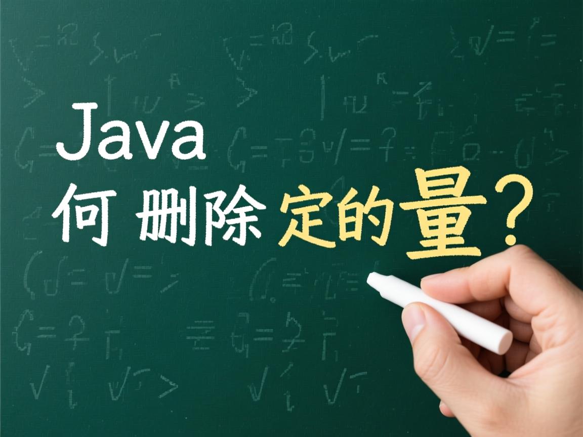 Java如何删除定义的变量?  第3张 Java如何删除定义的变量?  第3张