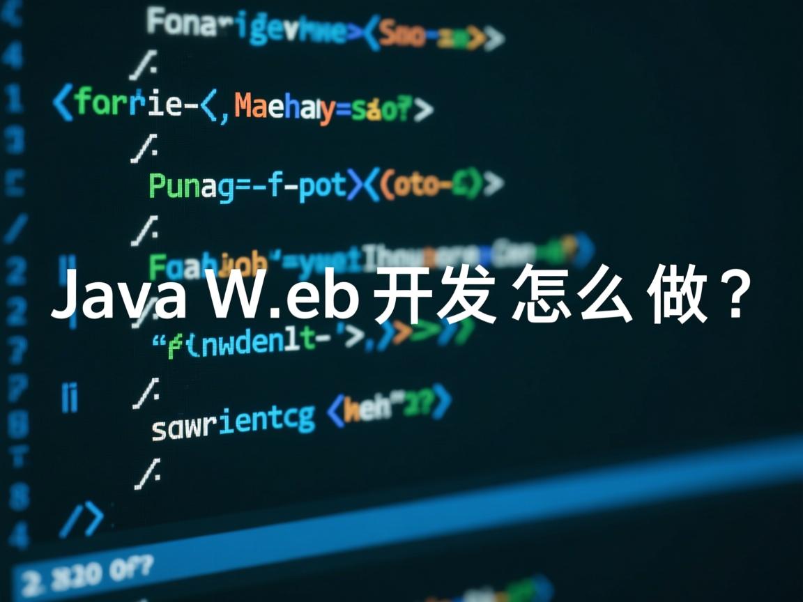 JavaWeb开发怎么做？