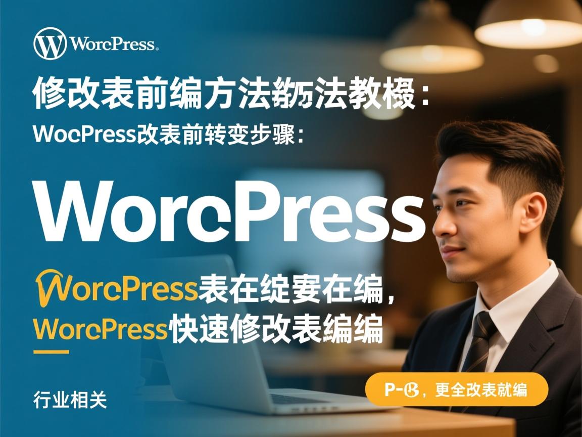 WordPress修改表前缀方法，WordPress改表前缀教程，WordPress表前缀更改步骤，WordPress安全改表前缀，WordPress快速修改表前缀  第3张