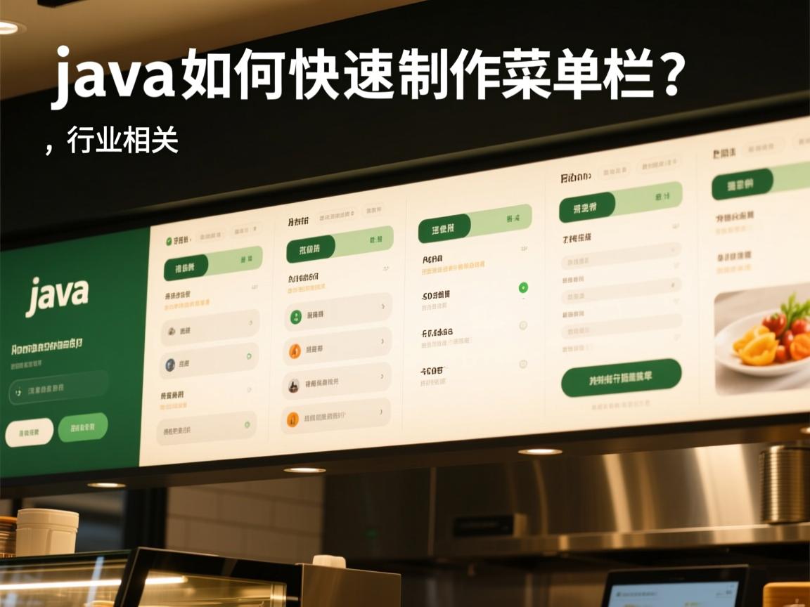 Java如何快速制作菜单栏?