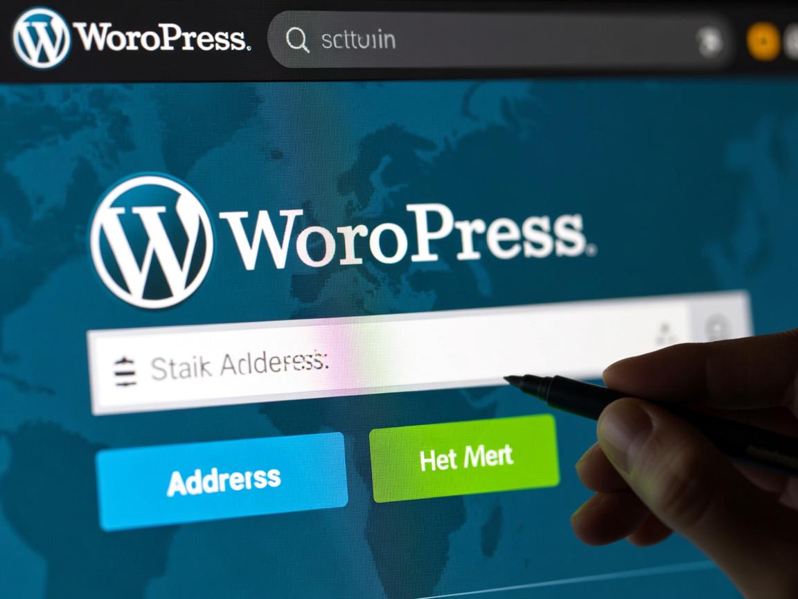 如何设置WordPress站点地址？