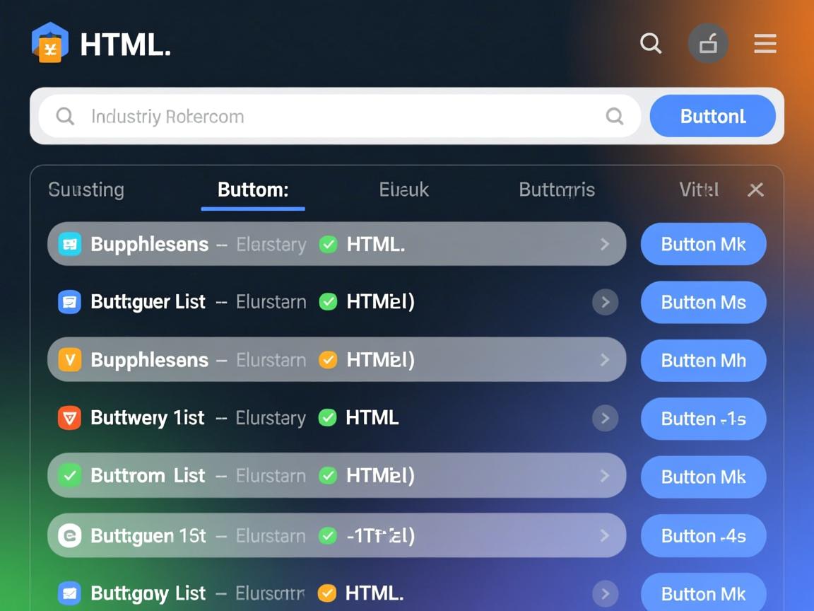 如何快速获取HTML按钮列表?