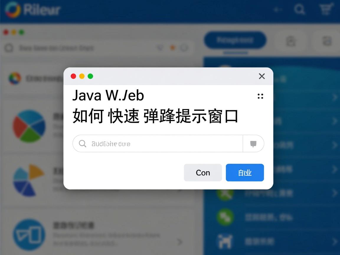 JavaWeb如何快速弹出提示窗口  第1张 JavaWeb如何快速弹出提示窗口  第1张