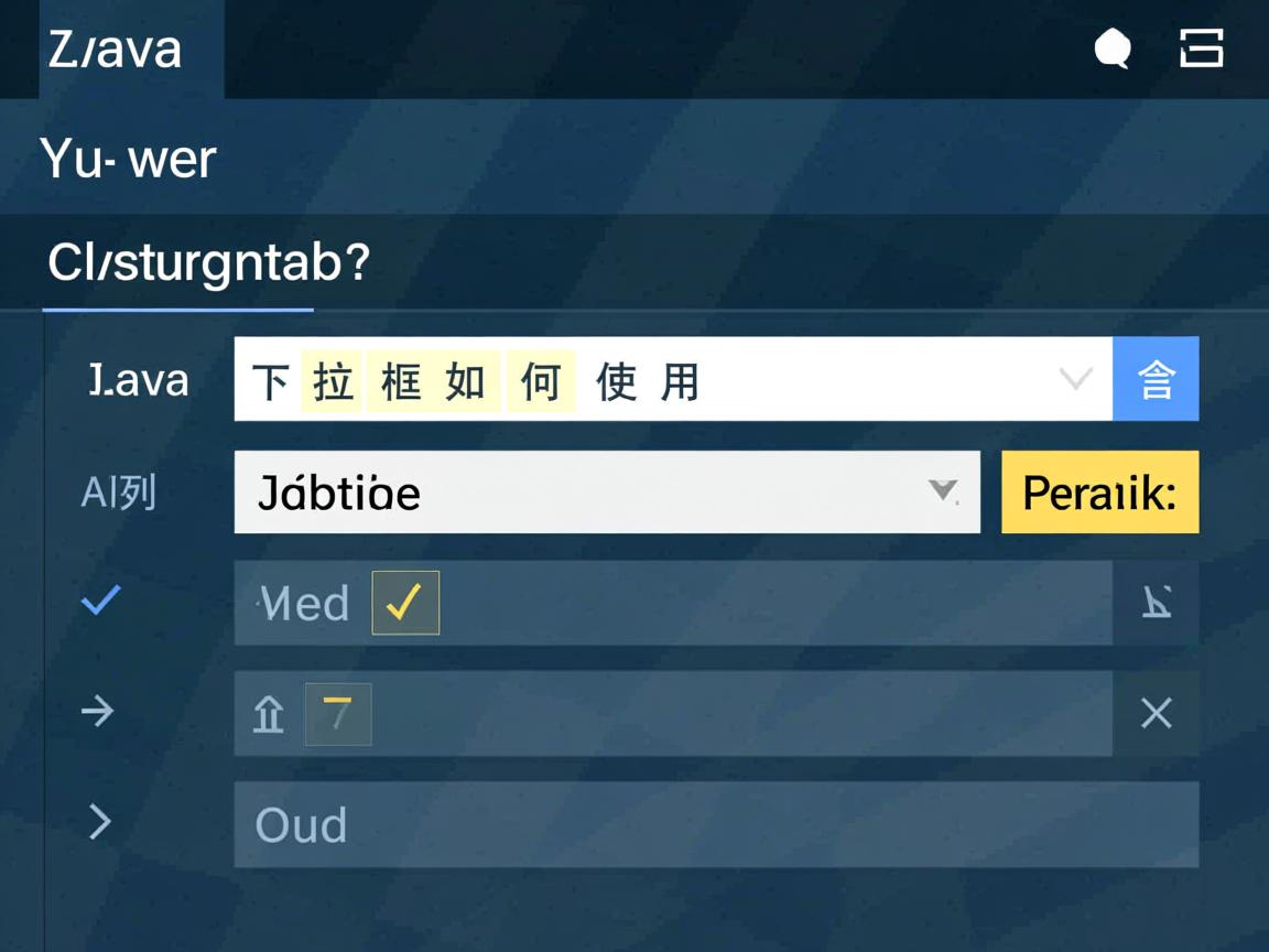 Java下拉列表框如何使用  第2张 Java下拉列表框如何使用  第2张