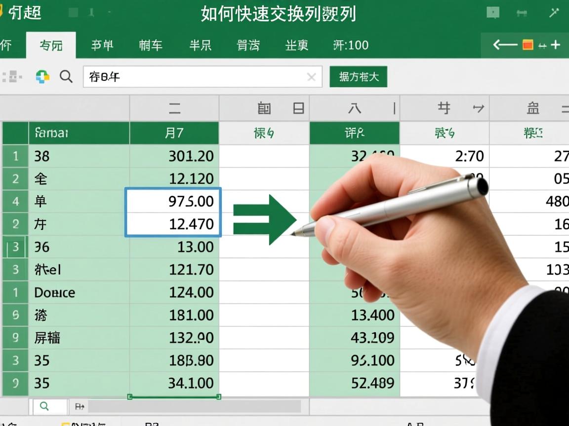 Excel2010如何快速交换两列数据?  第3张 Excel2010如何快速交换两列数据?  第3张