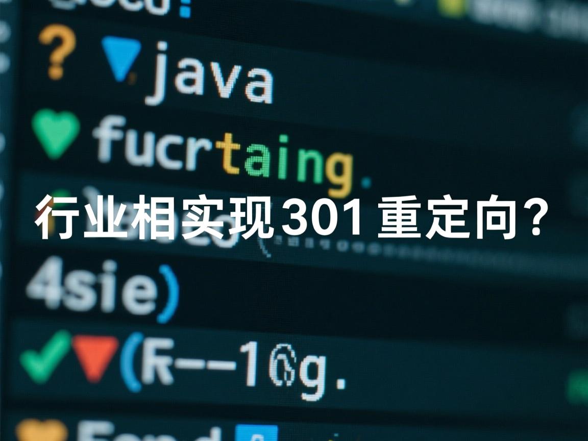 Java如何实现301重定向?